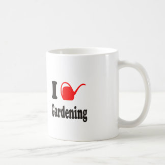 Jag älskar att arbeta i trädgården kaffemugg