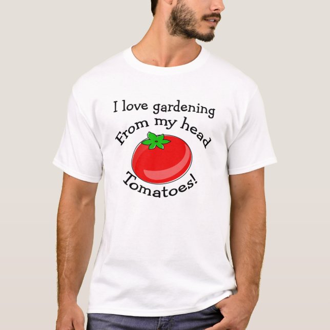 Jag älskar att arbeta i trädgården! t-shirt (Framsida)