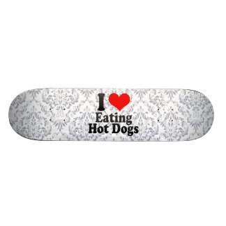 Jag älskar att äta varmkorvar skateboard bräda 19,5 cm
