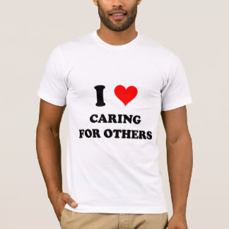Jag älskar att att bry sig för andra t shirt