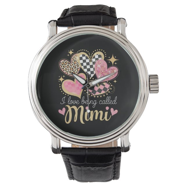 Jag älskar att bli kallad Mimi Mormor Mamma Mors d Armbandsur (Framsida)