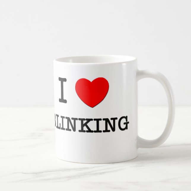Jag älskar att blinka kaffemugg (Höger)