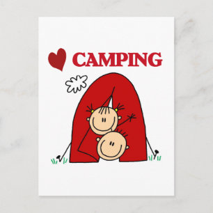 Jag älskar att campa Tshirts och gåvor Vykort