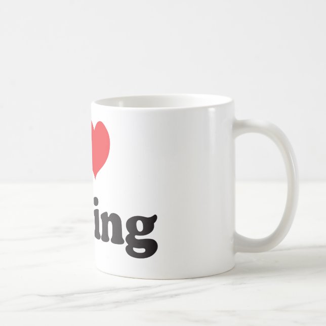 Jag älskar att cykla kaffemugg (Höger)