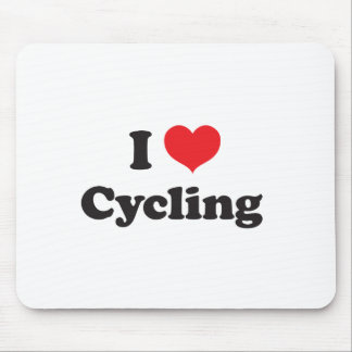 Jag älskar att cykla musmatta