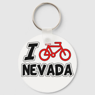 Jag älskar att cykla Nevada Nyckelring