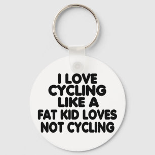 Jag älskar att cykla nyckelring