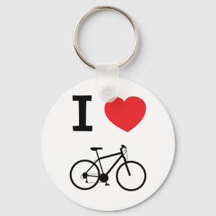 Jag älskar att cykla nyckelring
