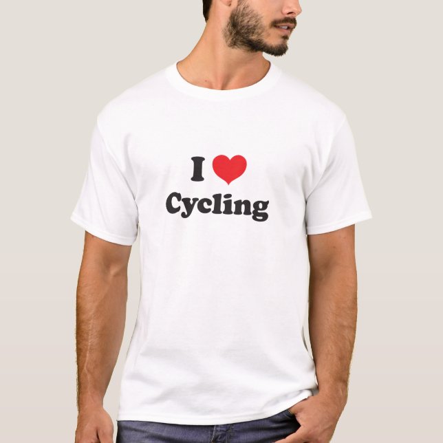 Jag älskar att cykla t shirt (Framsida)