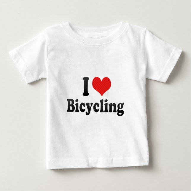 Jag älskar att cykla tee shirt (Framsida)