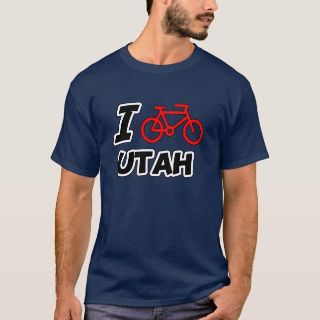 Jag älskar att cykla Utah Tröja (Framsida)