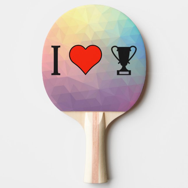 Jag älskar att få troféer pingisracket (Framsidan)