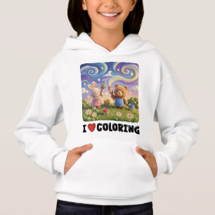 Jag älskar att färglägga t shirt