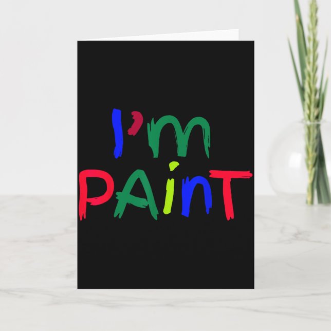 Jag älskar att finger måla par Va i Paint Matching Kort (Framsida)