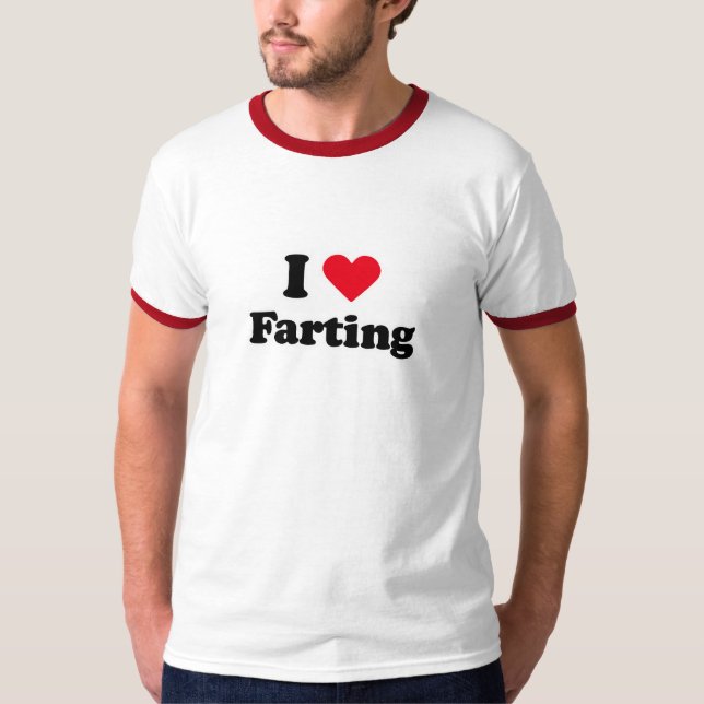 Jag älskar att fisa t-shirt (Framsida)