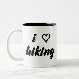 Jag älskar att fotvandra muggen Två-Tonad mugg