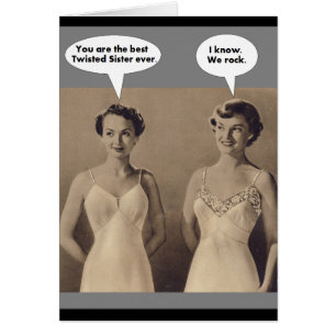 Jag älskar att ha dig som min vridna syster hälsningskort