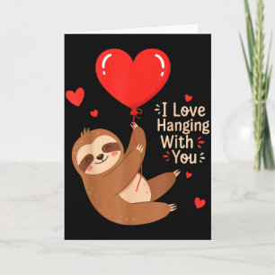Jag älskar att hänga med dig dovvalentines Day Kort
