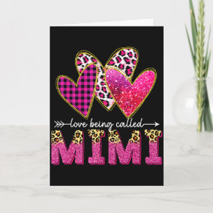 Jag älskar att kallas Mimi Mormor Valentine mödrar Kort