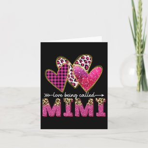 Jag älskar att kallas Mimi Mormor Valentine Mödrar Kort