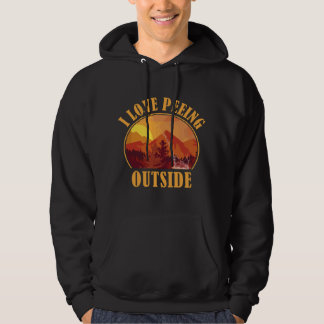 JAG ÄLSKAR ATT KISA UTOMHUS Jag är en rolig utomhu Hoodie