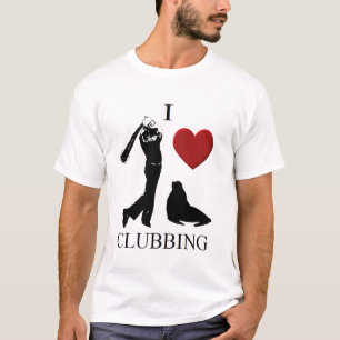 Jag älskar att klubba tee shirt