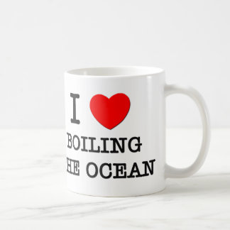 Jag älskar att koka hav kaffemugg