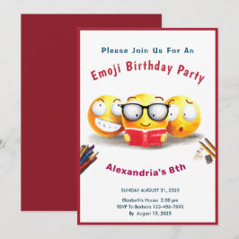 Jag älskar att läsa böcker Läsare Inbjudningar