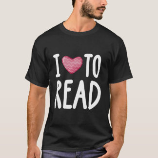 Jag älskar att läsa för lästrattar och bokmalar t shirt