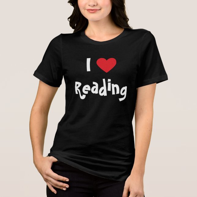 Jag älskar att läsa t shirt (Framsida)