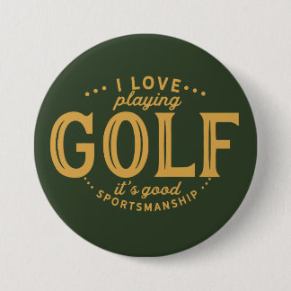 Jag älskar att leka golf, det är den bra knapp