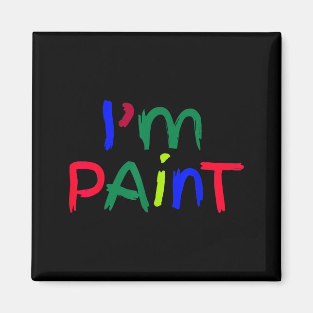 Jag älskar att måla med fingrarna i Paint Matching Magnet (Framsidan)