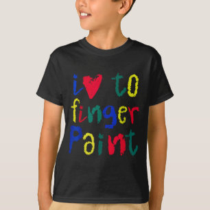 Jag älskar att måla med fingrarna - Roligt par T Shirt