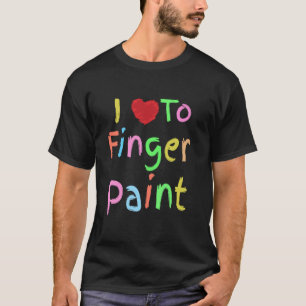 Jag älskar att måla med fingrarna skjorta matchand t shirt
