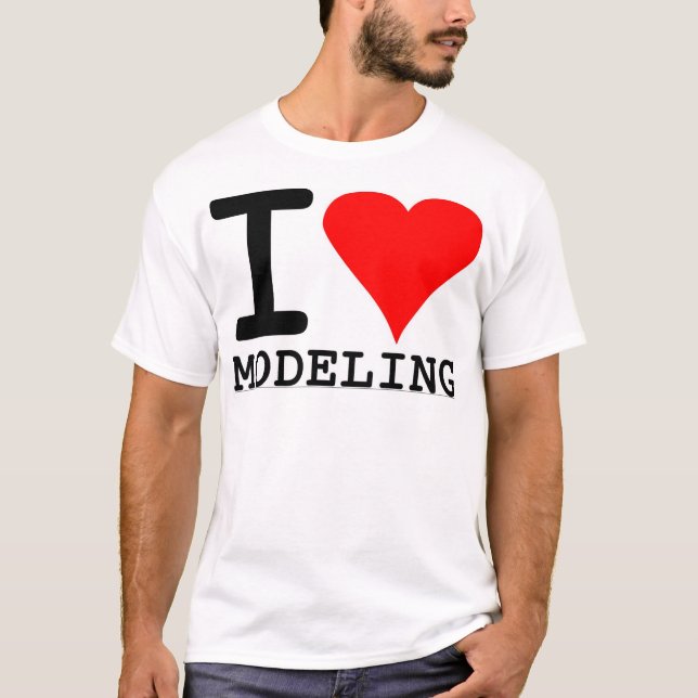 Jag älskar att modellera tee (Framsida)