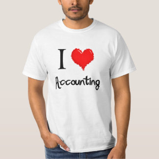Jag älskar att redogöra t-shirt