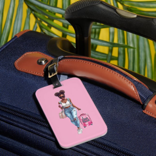 Jag älskar att resa - bagagetikett bagagebricka (Framsida Insitu 1)
