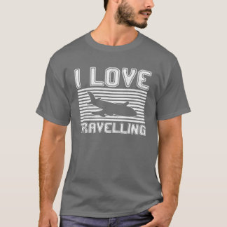 Jag älskar att resa pojke t shirt