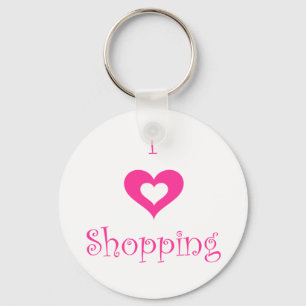 Jag älskar att shoppa Keychain Nyckelring