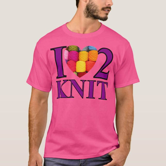 Jag älskar att sticka t shirt (Framsida)