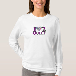 Jag älskar att sydda Quilt-tröja T Shirt