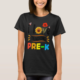 Jag älskar att undervisa förskolan solros för förs t shirt