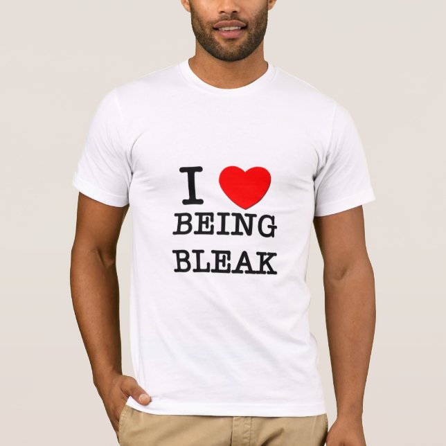 Jag älskar att vara blek t shirt (Framsida)