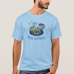 Jag älskar att vara den roliga lutheranen t shirt