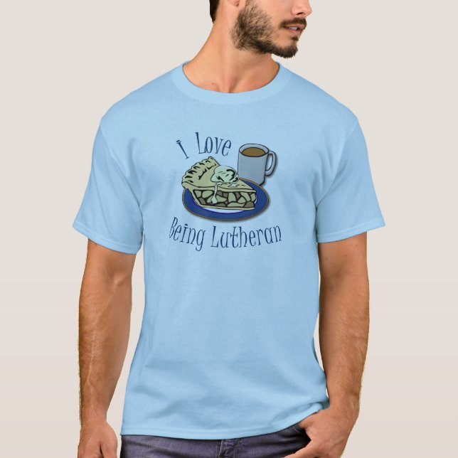 Jag älskar att vara den roliga lutheranen t shirt (Framsida)