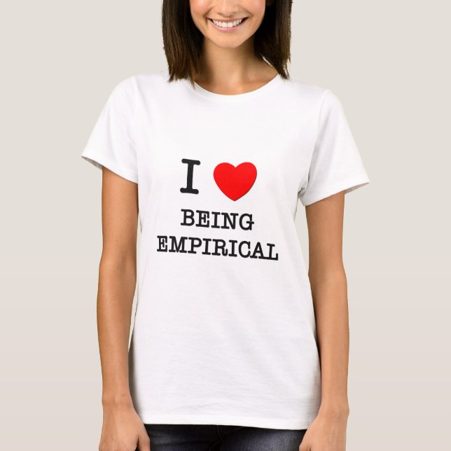 Jag älskar att vara empirisk tee (Framsida)
