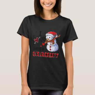 Jag älskar att vara en Grammy Snöman Dab Jul 2020 T Shirt