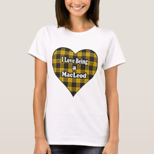 Jag älskar att vara en MacLeod klanMacLeod Tartan Tee