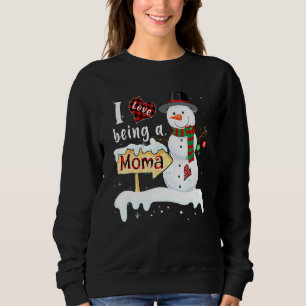 Jag älskar att vara en Moma snöman jul Xmas 1 T Shirt