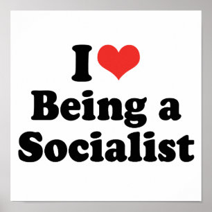 JAG ÄLSKAR ATT VARA EN SOCIALIST - .PNG POSTER